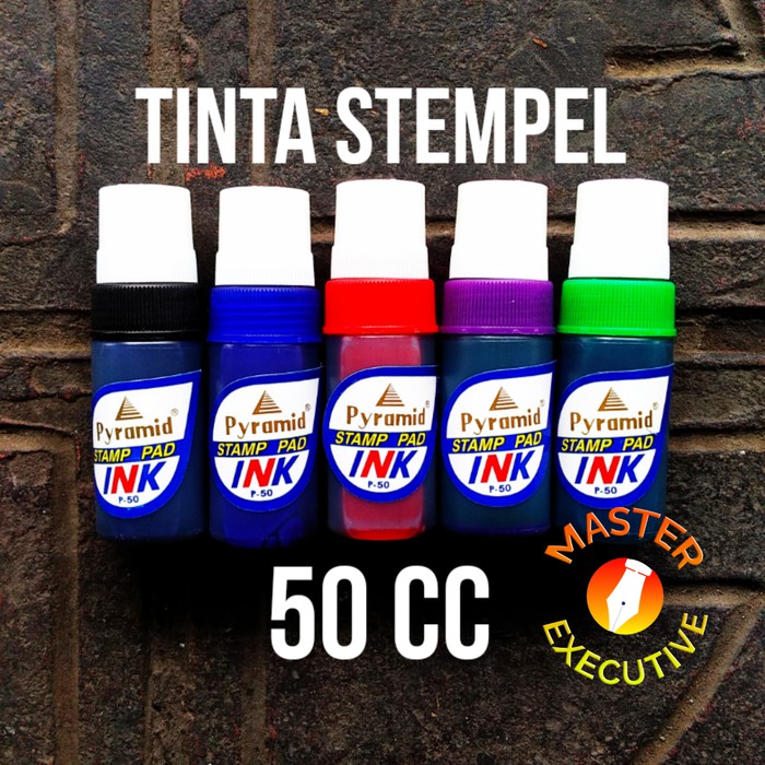 Pyramid Stamp Pad Ink P-50 / Tinta Stempel Cap 50 cc - Hitam