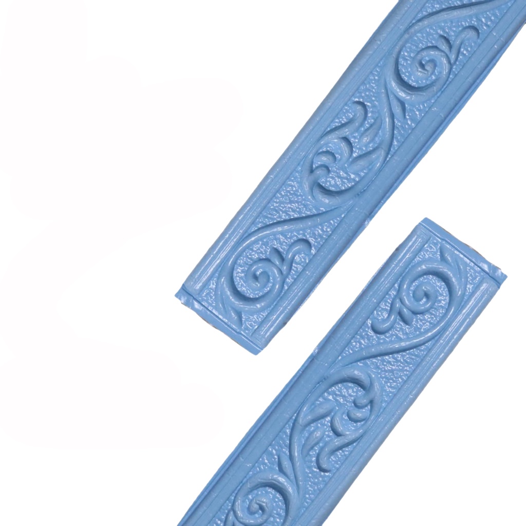 LIST BORDER FOAM 3D LIS WALLPAPER BORDER STICKER (LEBAR 5 CM)-T5-15 BIRU PASTEL