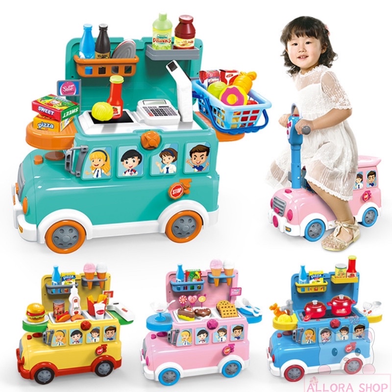Mainan Anak Go Go Funny Bus/ Box School Bus ~ Allora.shop
