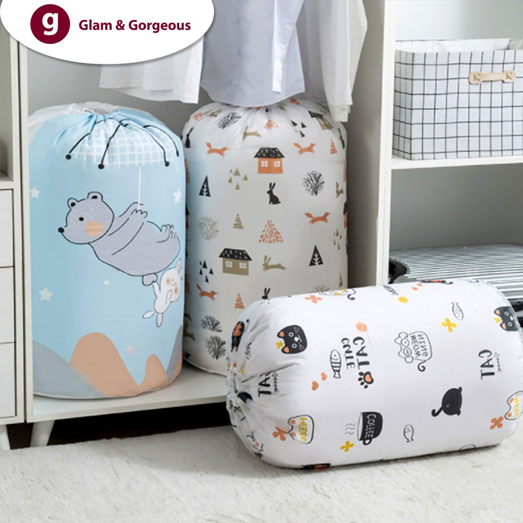 Tempat Penyimpanan selimut Bed Cover simpan pakaian organizer serbaguna TP012