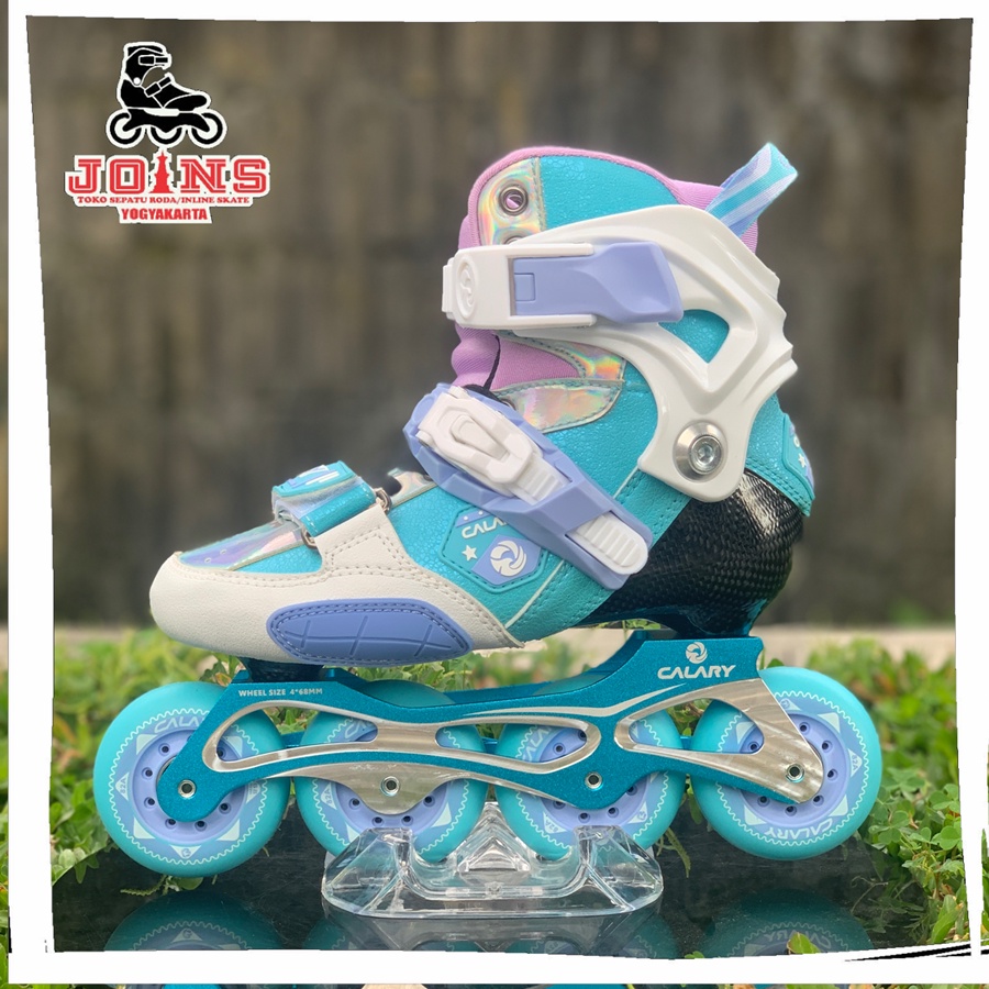 Sepatu Roda Inline Skate Calary Carbon Blue White