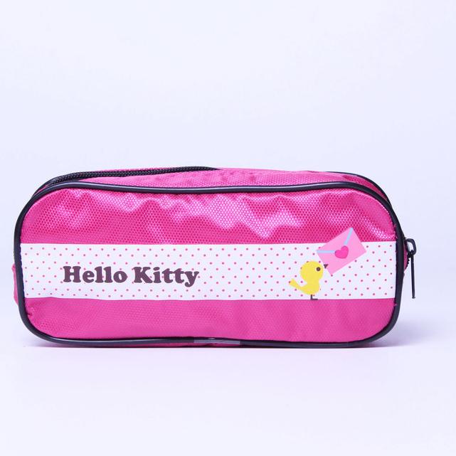 ✫ Hello Kitty Pink Soft Pen Case Adinata / Tempat Pensil Adinata ☊