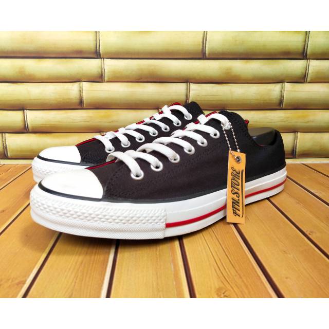SEPATU CONVERSE CTAS DOUBLE TONGUE OX BLACK ORIGINAL (1W867)
