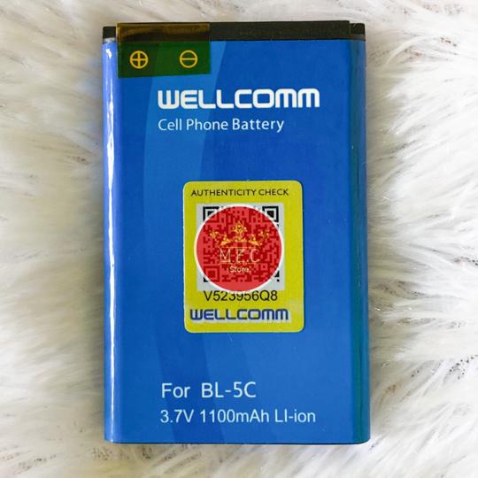 Baterai / Battery Double IC Power Nokia BL-5C / BL5C , BL 5C Original Wellcomm