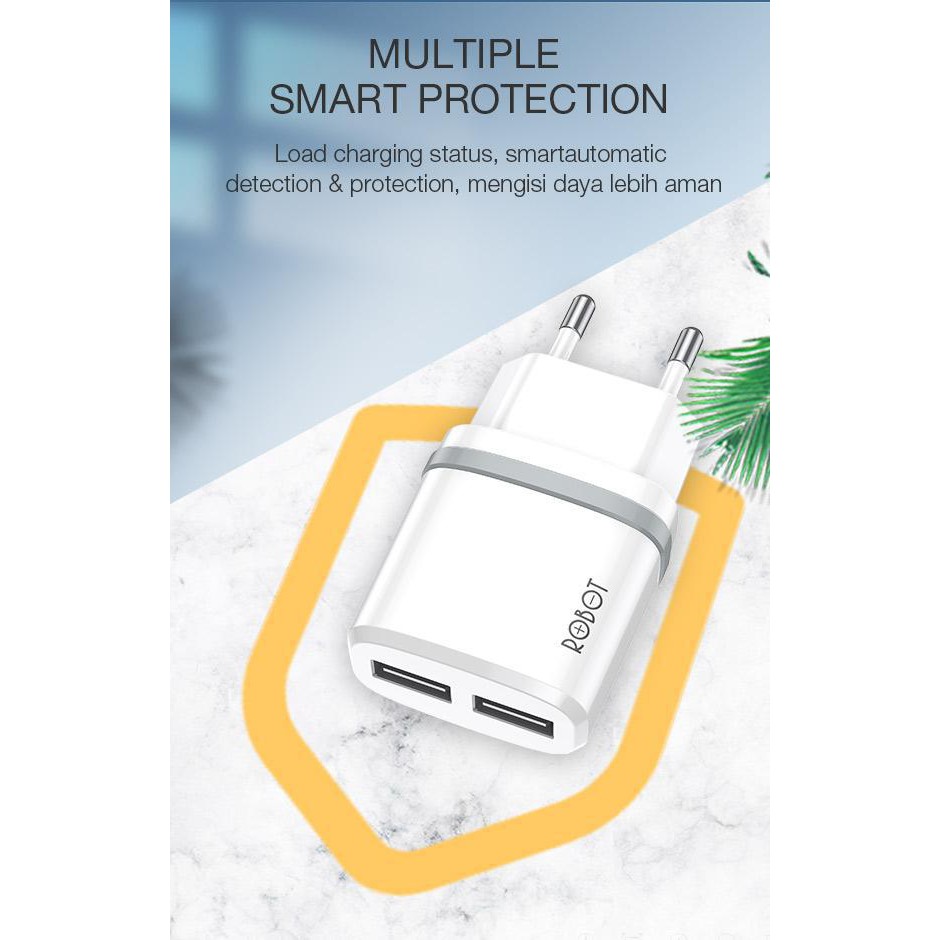 NEW~Robot RT-K7 / RTK7 Quick Charge 5V/1A &amp; RT-K9 / RTK9 Charger 2.1A Dual Port Output + micro-usb