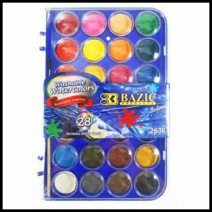 

Cuci Gudang Cat Air Water Colour Cake 28 Warna Bazic Free Brush