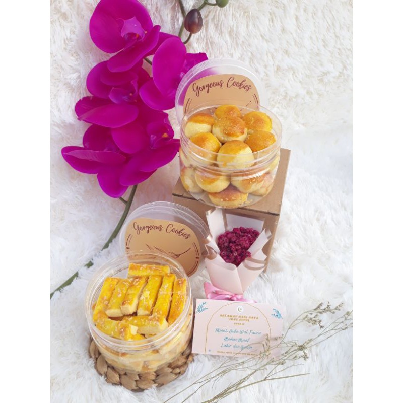 

Nastar dan Kastangel (1box 2 Toples) / Kue lebaran