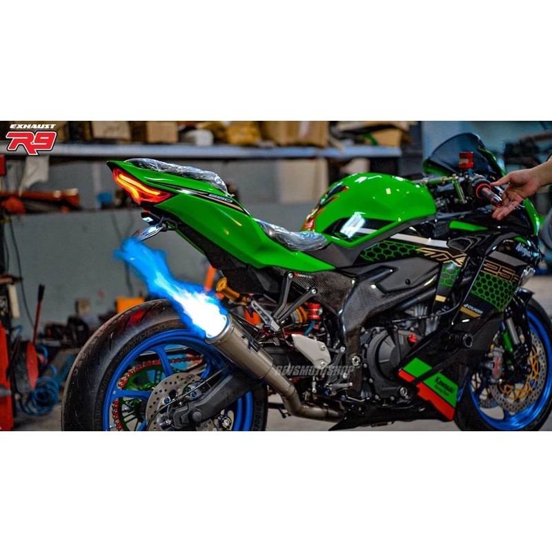 Knalpot R9 M2 Zx25r Titanium | R9 Exhaust GP M2 Kawasaki Zx25r | Knalpot R9 Zx25r