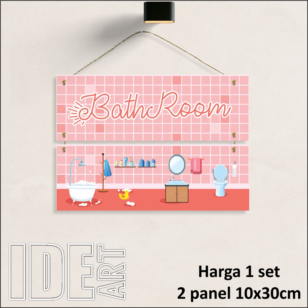 IDE253 Waldecor Hiasan Dinding BADROOM