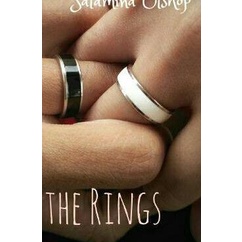 Cincin Couple Titanium Putih Hitam, Free Ukir nama