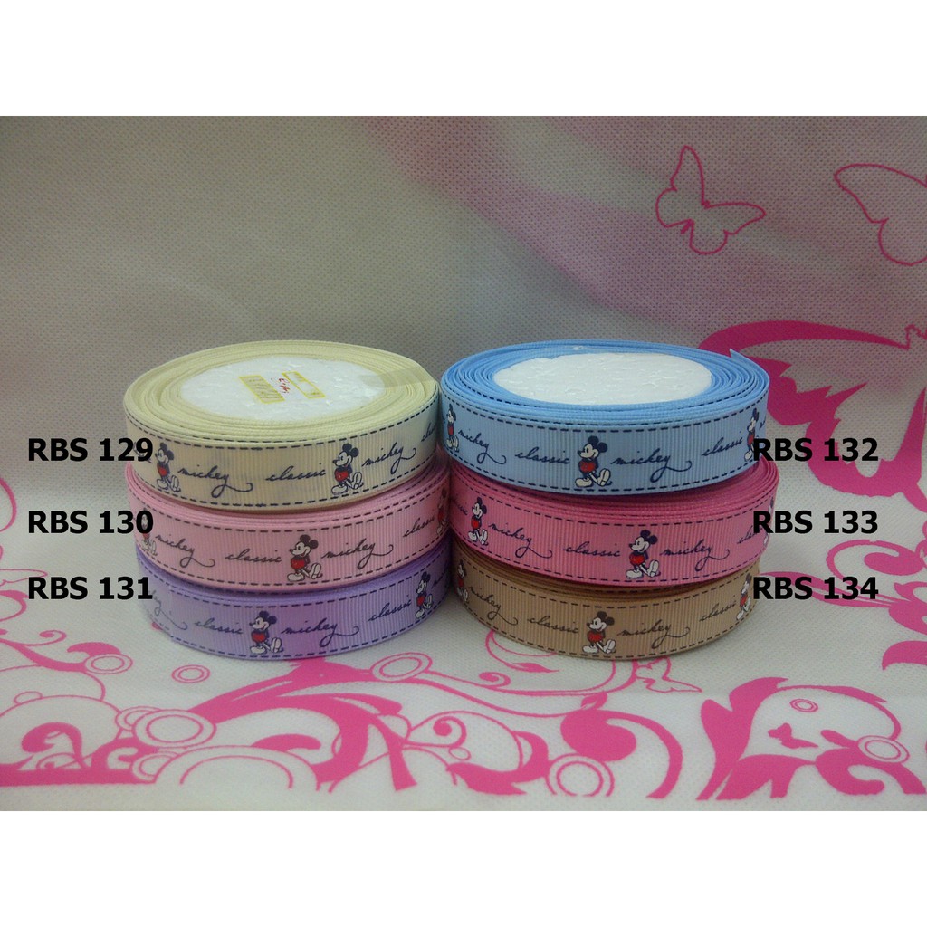 

[10 YARD] PITA GROSGRAIN MOTIF MICKY MOUSE SALE RBS 129,130,131,132,133,134