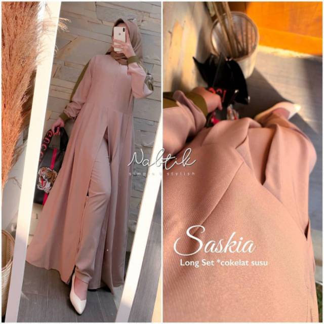 ZASKIA LONG SET MODEL TERBARU  MUSLIM WANITA