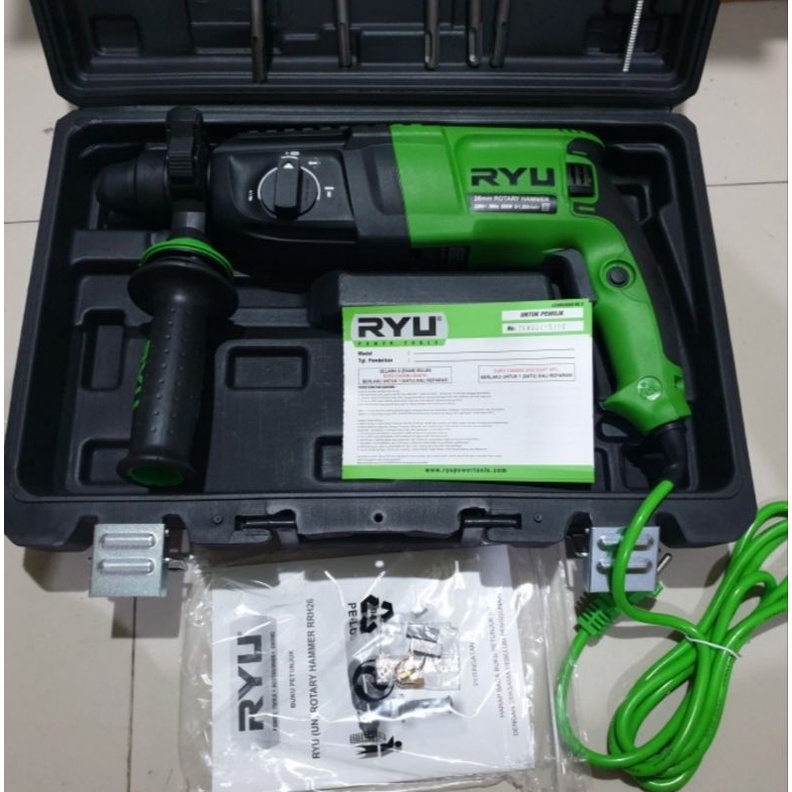 MESIN BOR BETON BOBOK SDS PLUS RYU RRH-26 / ROTARY HAMMER RYU RRH26