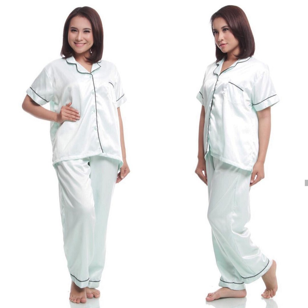 

Baju Tidur / Piyama Celana Panjang Satin