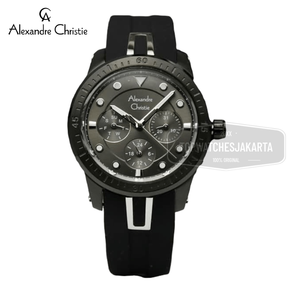 Alexandre Christie AC2772 Jam Tangan Wanita AC2772 BLACK WHITE
