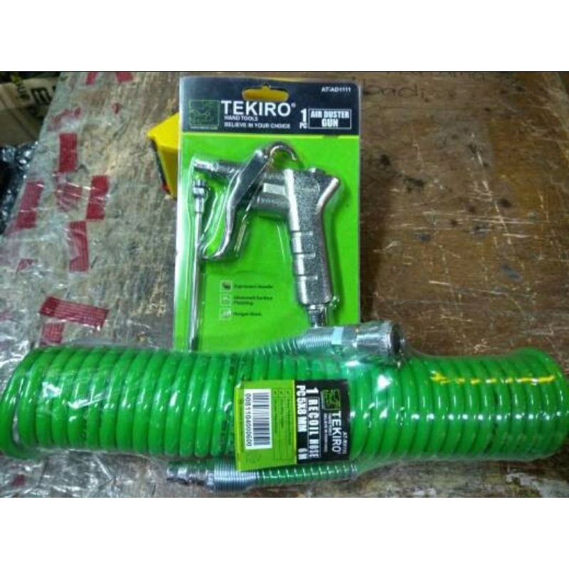 PAKET AIR DUSTER TEKIRO SELANG RECOIL SPIRAL 6 MTR