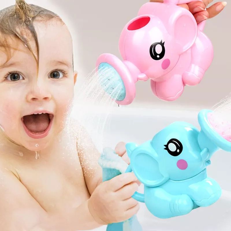 Mainan Mandi Anak Bentuk Gajah Lucu Baby Bath Toys Elephant Shower Siram Air