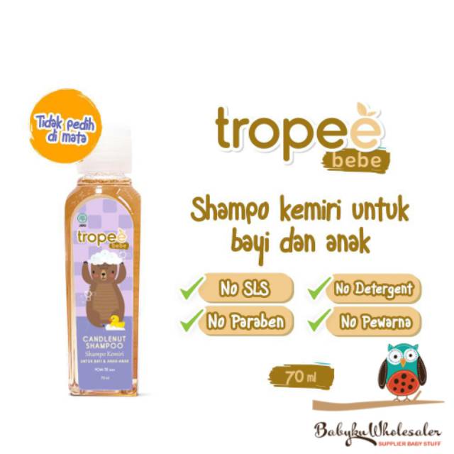 Tropee bebe candlenut shampoo / Shampoo kemiri bayi