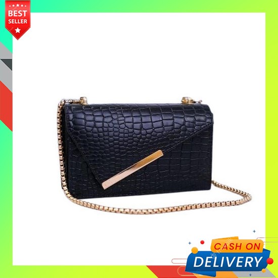 Tas Selempang Wanita Vaska V08 My Qeena By Kirana Stuff Tas Selempang Loriska Rantai Ulir Fb85 Croco