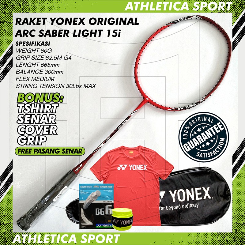 RAKET BADMINTON YONEX ARCSABER LIGHT 15i ORIGINAL