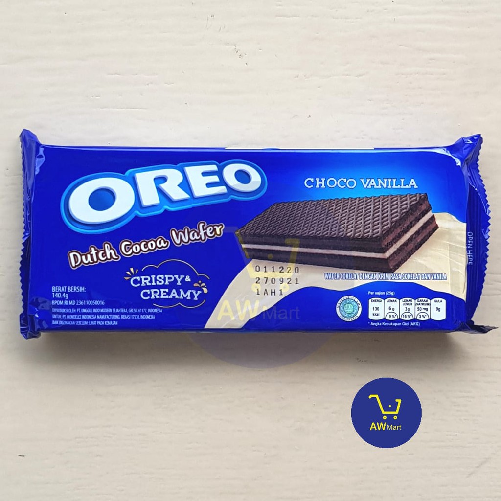 OREO DUTCH COCOA WAFER 140.4 GRAM - CRISPY CREAMY - Choco Vanilla &amp; Double Choco