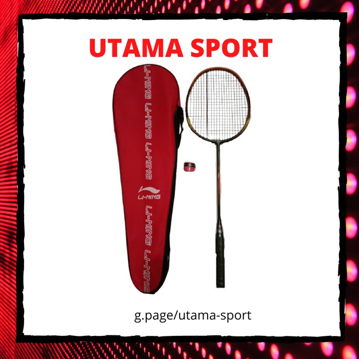 1 Set Raket Badminton Lining Ori Air Stream n99 Tas Grip