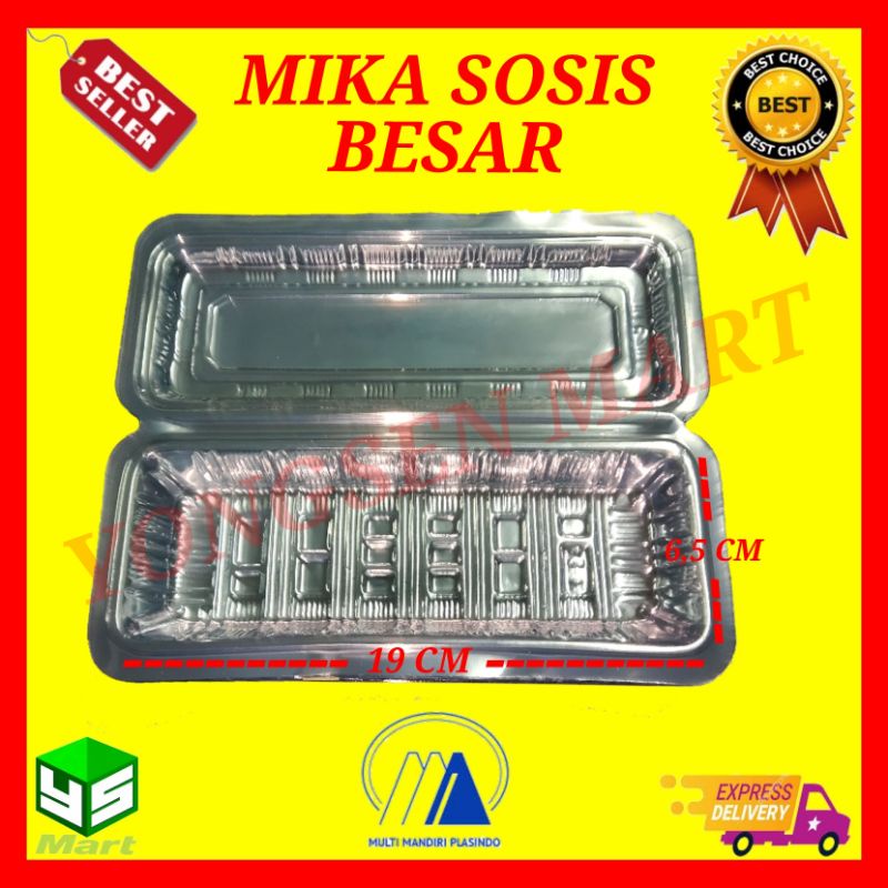 Mika plastik sosis besar / sosis telor / mika hotdog / mika hotang / roti gulung