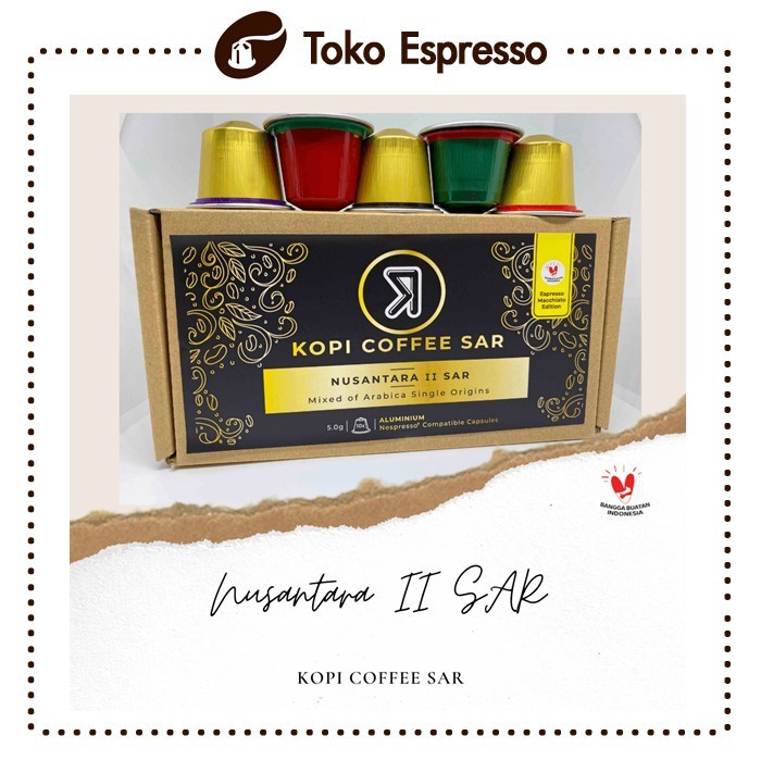 

Nespresso Nusantara 2 SAR Arabica SO Aceh Batak Flores Toraja Papua