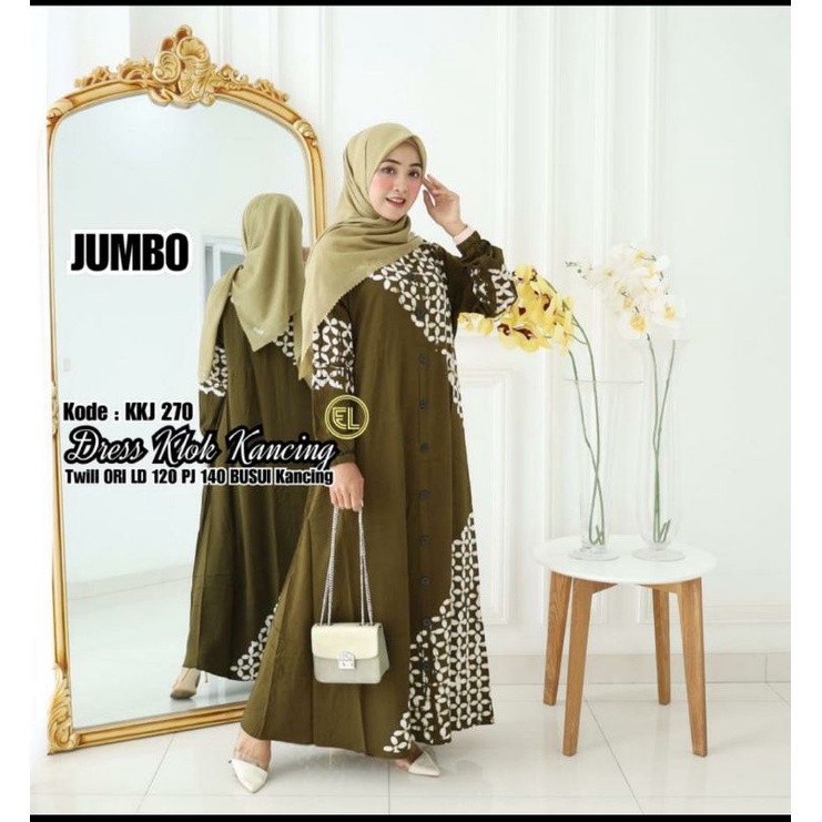 motif baru gamis twill ori elzhaf KKJ 270