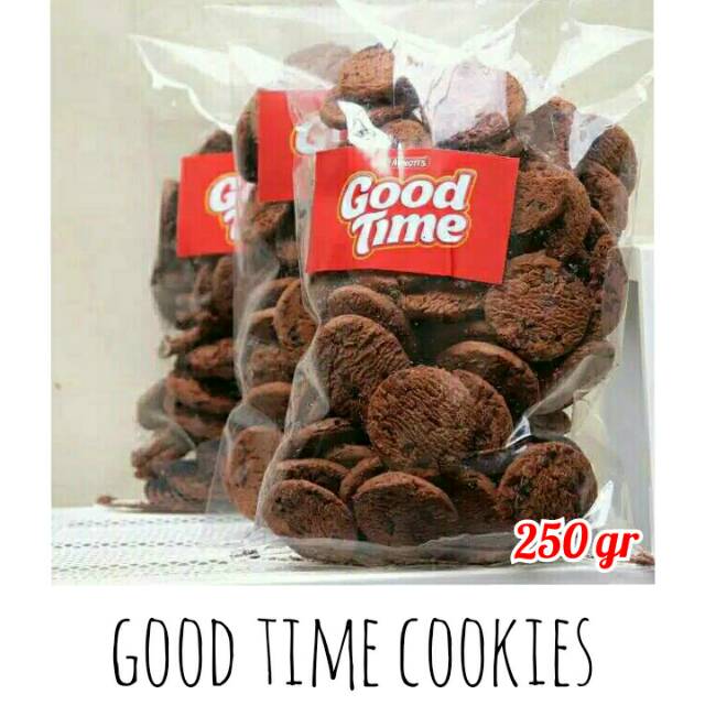 

Good Time Coklat Cookies | Snack Cemilan Kiloan Murah Original Repack Makanan Ringan / 250 gr