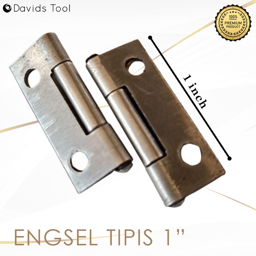 Engsel Besi Kecil Tipis 1 Stainless Per Kotak