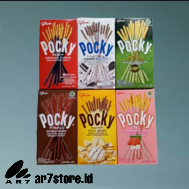 

POCKY Glico Stik Coklat,Strawberry 47gr