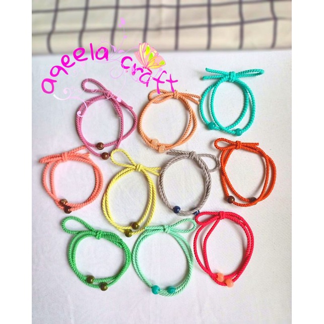 gelang tali ikat rambut ala korea
