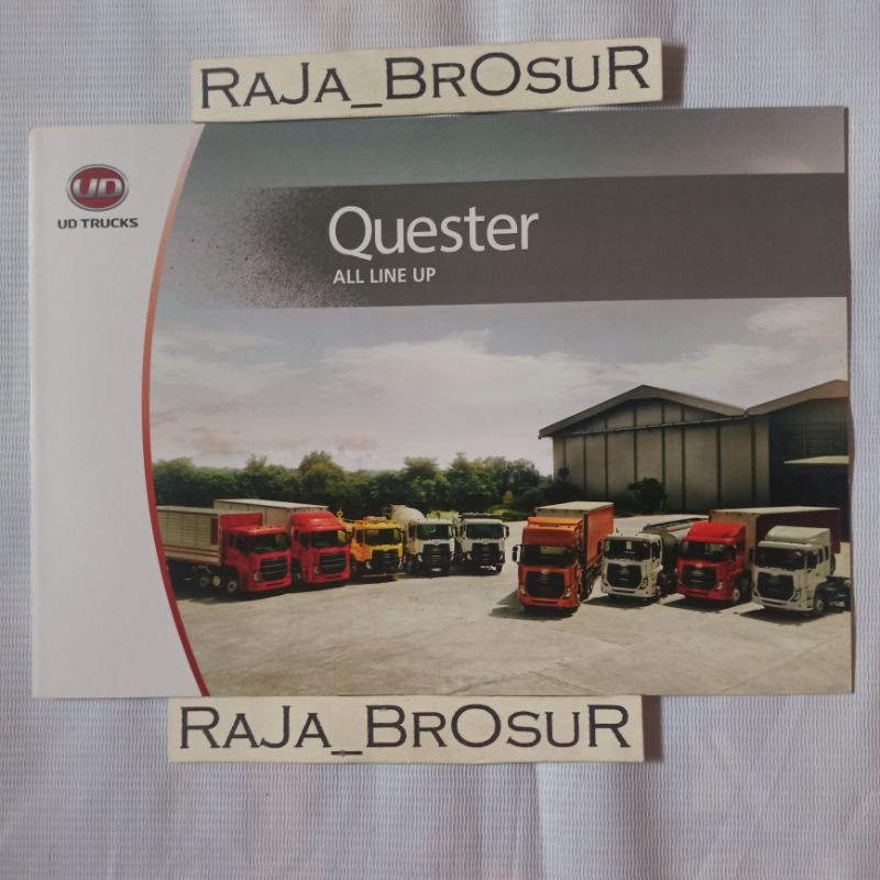Poster brosur UD Trucks Quester Rigid Quester Trucks Tractor Head all line up