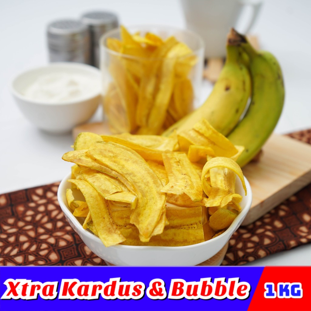 

[1Kg] Keripik Pisang Asin Gurih / Pisang Lantak Khas Lampung - Susi Snack Shop makanan ringan snack kiloan jajanan jadul