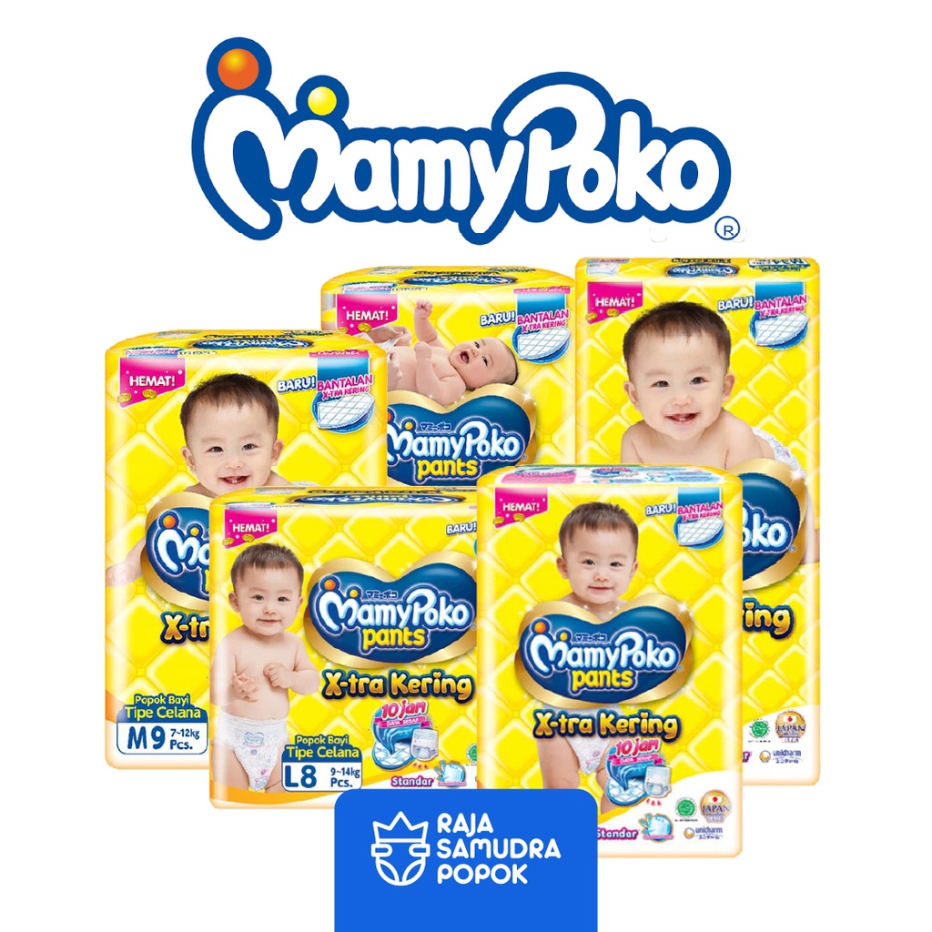 MAMYPOKO PANTS XTRA KERING S11, M9, L8,  XL7