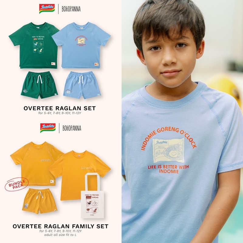 Bohopanna Indomie Raglan &amp; Family Set / Setelan Anak