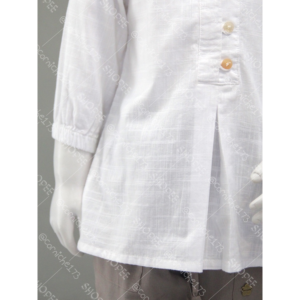 Corniche Kids Rina Blouse Kids Putih - TP K23117