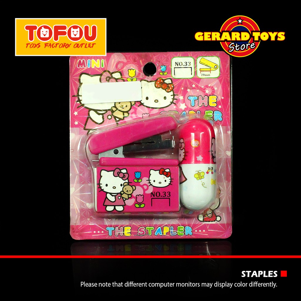 

SALE Stationery set Staples & Pen 025 Hello Kitty Magenta MURAH CAKEP