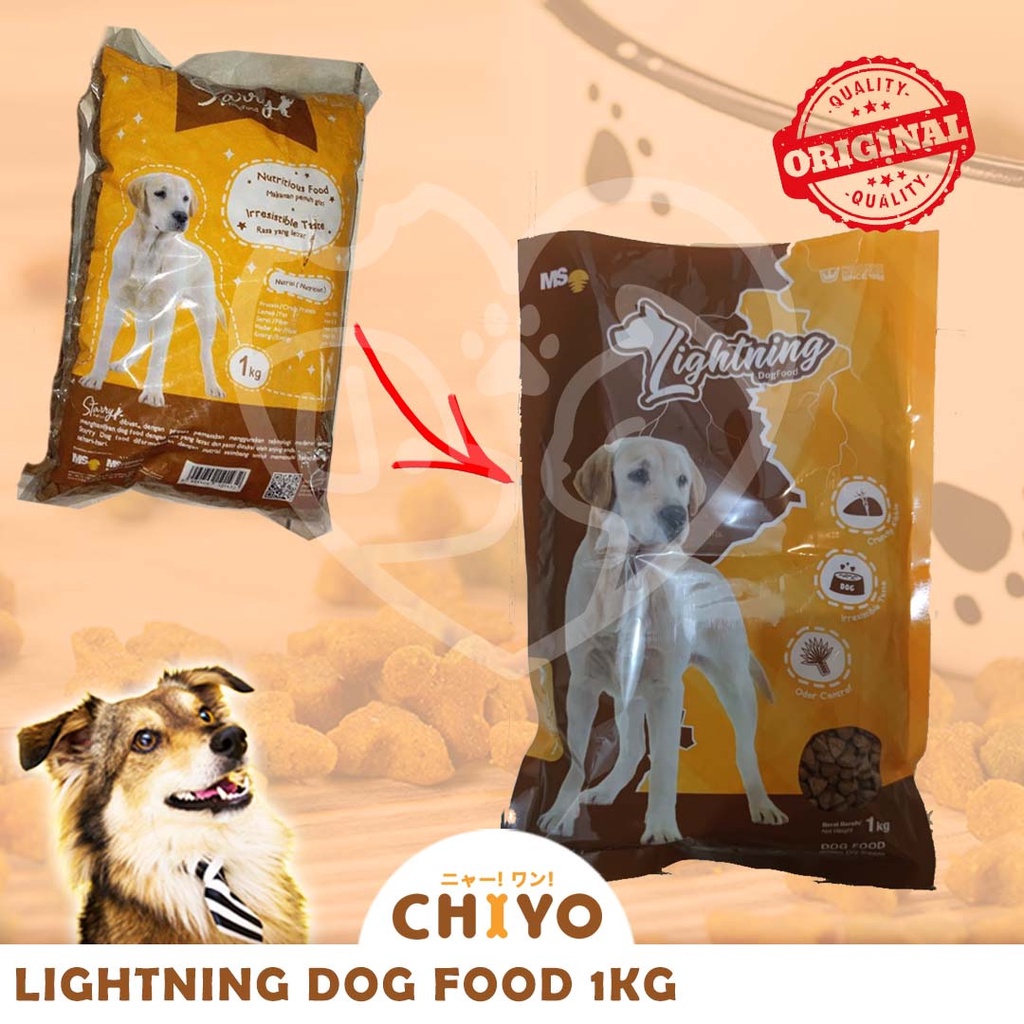 LIGHTNING DOG FOOD 800GR ( STARRY DOG ) MAKANAN ANJING