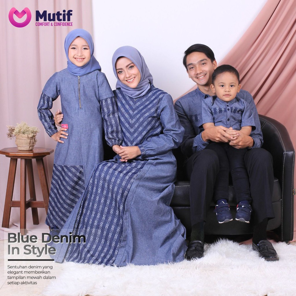 Sarimbit Keluarga MUTIF VOLVO SERIES || Gamis Mutif Damoza Upmore