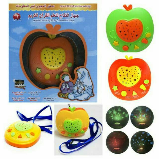 B2C112 mainan edukasi Apple Quran 5 tombol / edukasi / apel quran