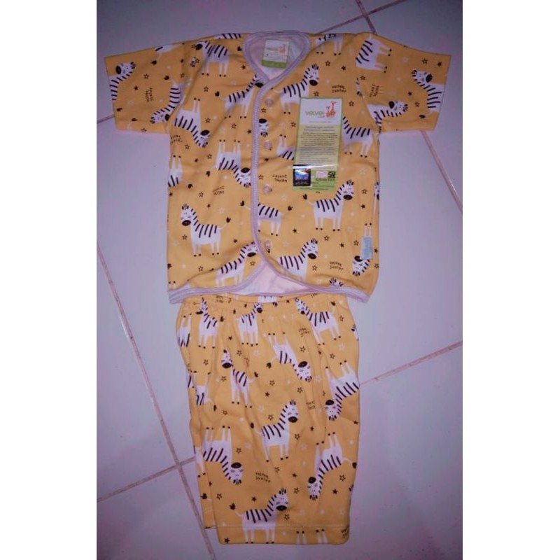 Setelan pendek merk velvet ukuran M usia 5-9 bulan