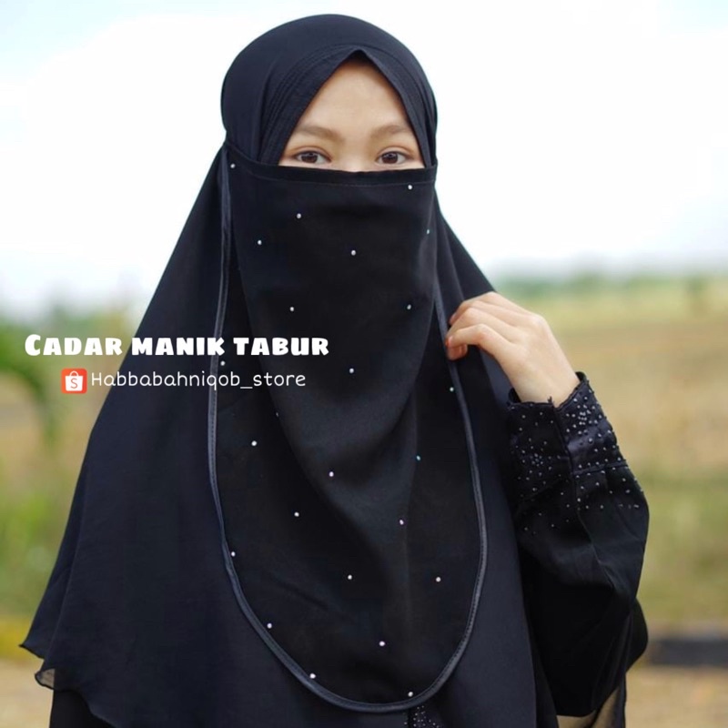 Cadar Tutup Manik Niqab Cadar Bandana Termurah By Habbabah
