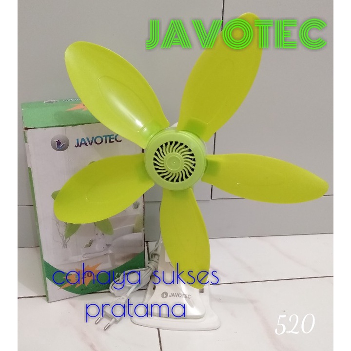 Kipas Mini/ Fan Jepit-Dinding-Duduk Javotec 5-Baling FC01-JAV520 (28W)