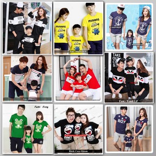 tshirt baju  couple  keluarga  unik murah tebal kaos family 1 