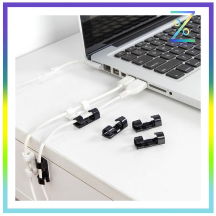 CARPRIE Klip Kabel Organizer Cable Clip 20 PCS - FT-8018 - Black