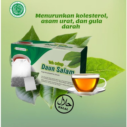 

teh daun salam original khasiat ampuh mengobati darah tinggi kolesterol asam urat alami berkualitas 100% herbal