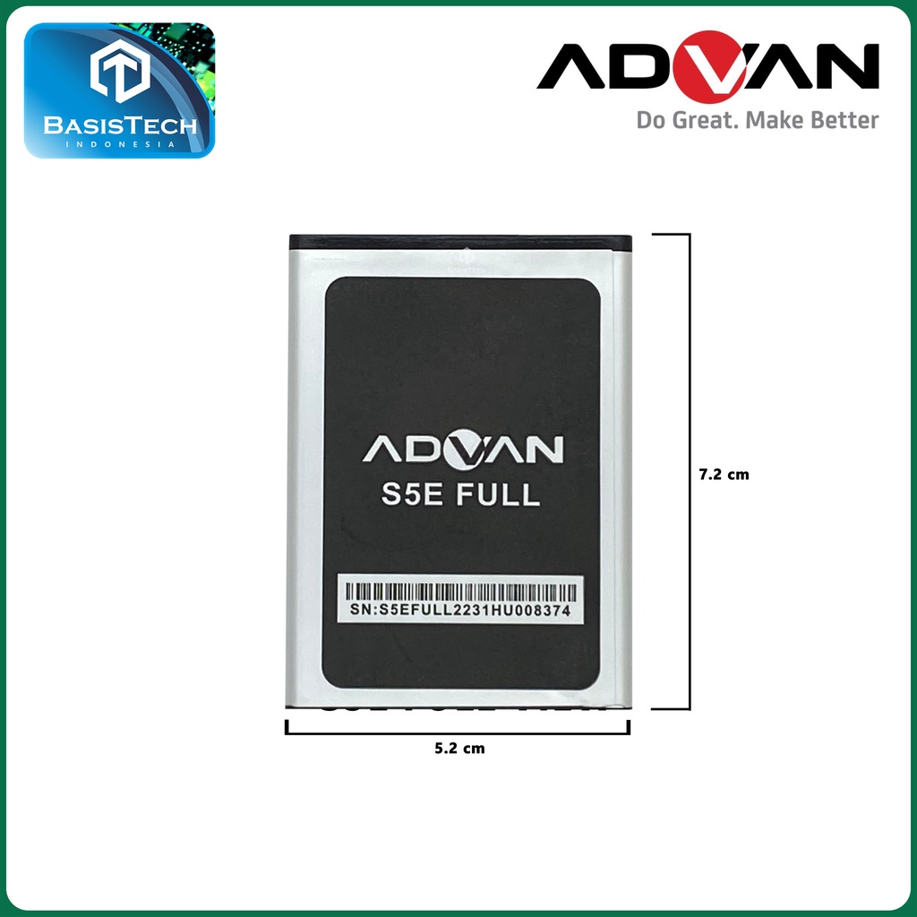 BATERAI ADVAN S5E FULL VIEW - ORI99 GOOD QUALITY