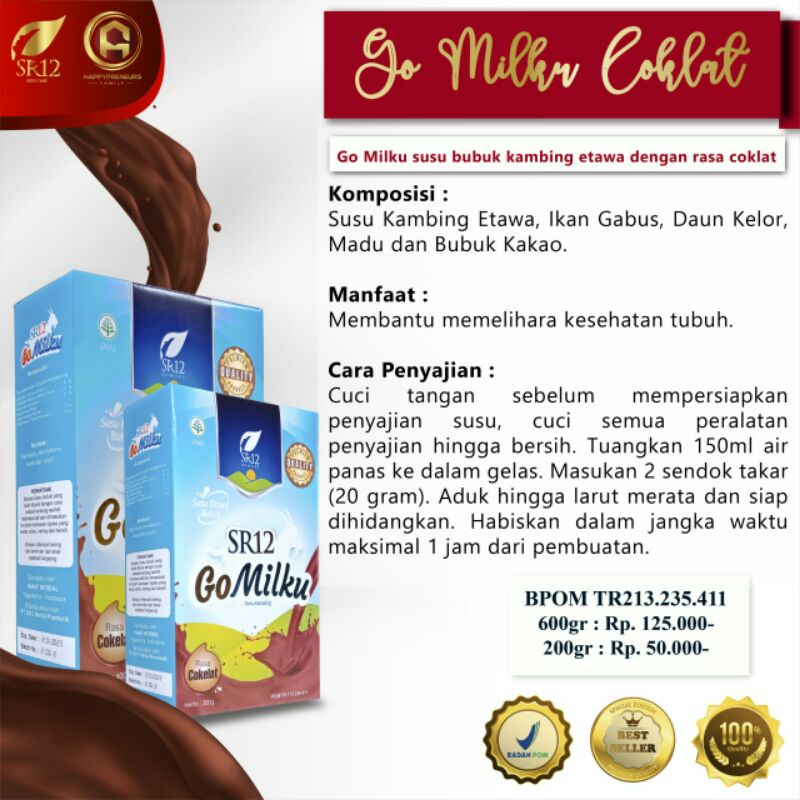 

SUSU KAMBING ETAWA GOMILKU SR12